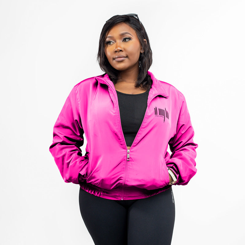 Home_254 x JBlessing, Women's Fuchsia Funky Jacket- Front view