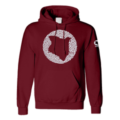 Kids Hoodie - Maroon Red (Heavy Fabric)