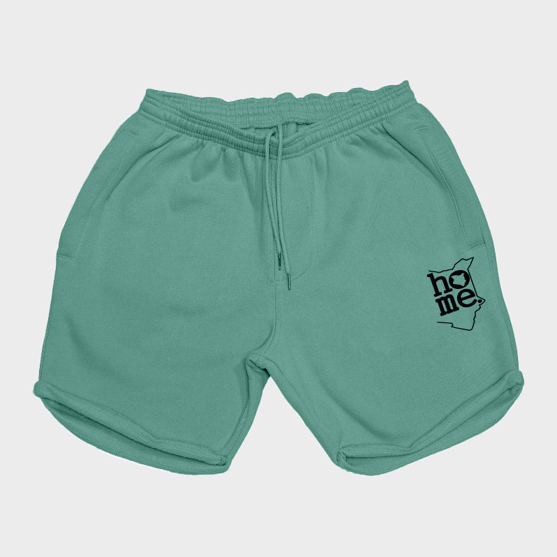 Men's Long Shorts - Cyan Green  (Heavy Fabric)