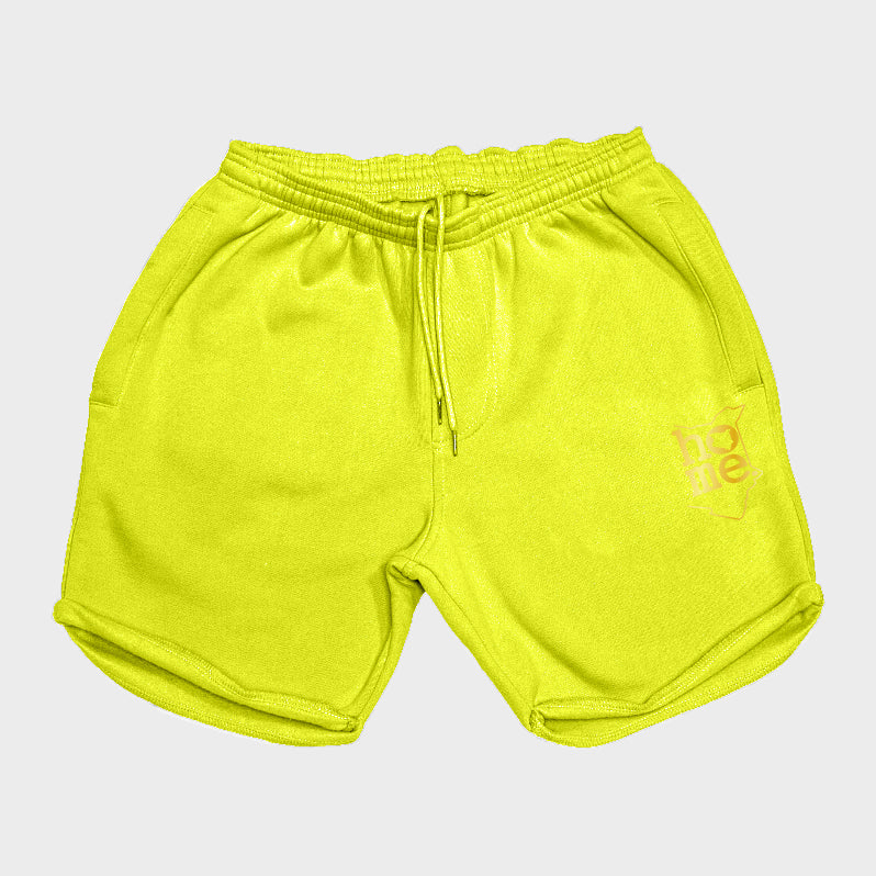 Men's Long Shorts - Lime Green  (Heavy Fabric)