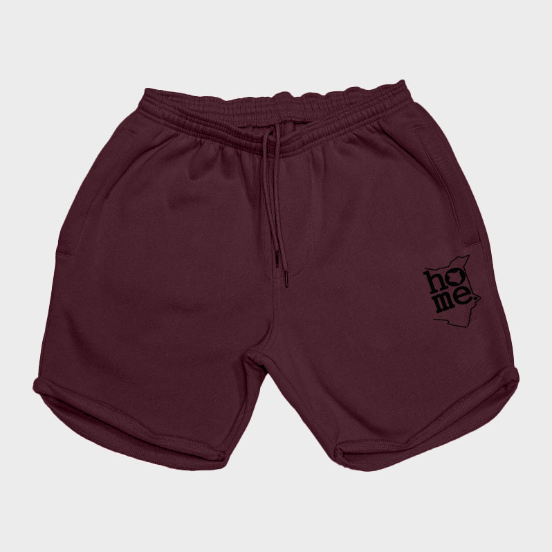 Men's Long Shorts - Maroon  (Heavy Fabric)