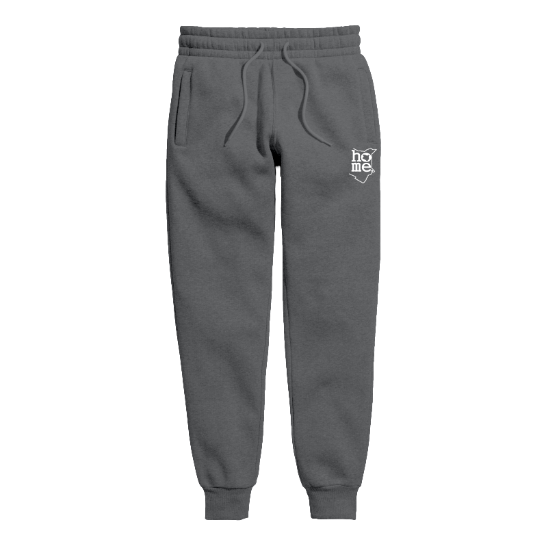 home_254 KIDS SWEATPANTS PICTURE FOR DARK GREY HEAVY FABRIC WHITE CLASSIC PRINT
