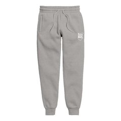 : home_254 KIDS SWEATPANTS PICTURE FOR LIGHT GREY IN HEAVY FABRIC WITH WHITE CLASSIC PRINT