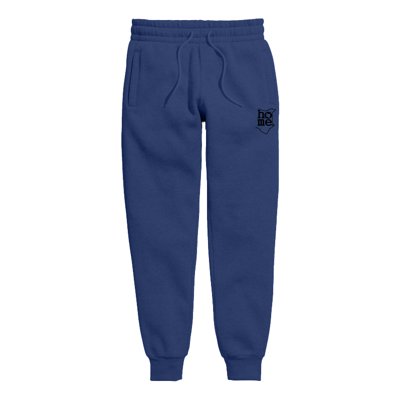 home_254 KIDS SWEATPANTS PICTURE FOR NAVY BLUE IN HEAVY FABRIC WITH BLACK CLASSIC PRINT