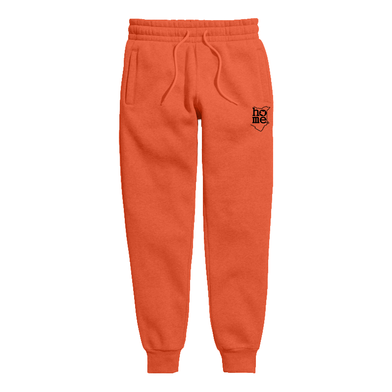 home_254 KIDS SWEATPANTS PICTURE FOR ORANGE IN HEAVY FABRIC WITH BLACK CLASSIC PRINT