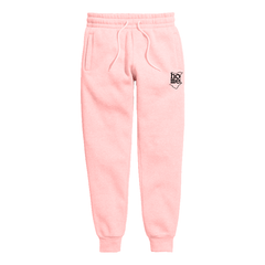 home_254 KIDS SWEATPANTS PICTURE FOR PEACH IN HEAVY FABRIC WITH BLACK CLASSIC PRINT