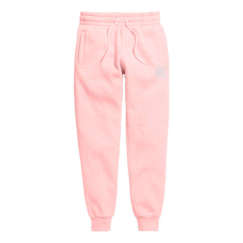 home_254 KIDS SWEATPANTS PICTURE FOR PEACH IN HEAVY FABRIC WITH SILVER CLASSIC PRINT