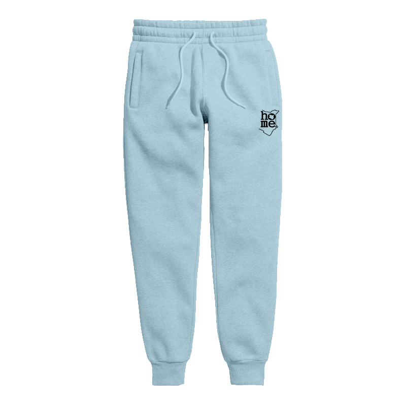 home_254 KIDS SWEATPANTS PICTURE FOR SKY BLUE IN HEAVY FABRIC WITH BLACK CLASSIC PRINT