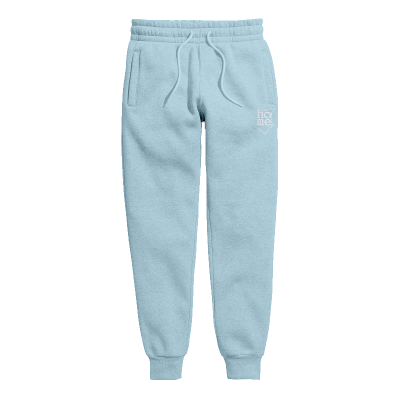 home_254 KIDS SWEATPANTS PICTURE FOR SKY BLUE IN HEAVY FABRIC WITH SILVER CLASSIC PRINT