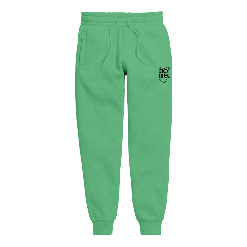 home_254 KIDS SWEATPANTS PICTURE FOR TURQUOISE GREEN IN HEAVY FABRIC WITH BLACK CLASSIC PRINT