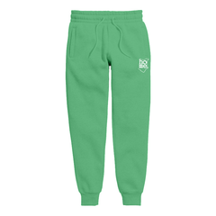 home_254 KIDS SWEATPANTS PICTURE FOR TURQUOISE GREEN IN HEAVY FABRIC WITH WHITE CLASSIC PRINT