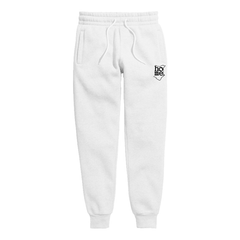home_254 KIDS SWEATPANTS PICTURE FOR WHITE IN HEAVY FABRIC WITH BLACK CLASSIC PRINT