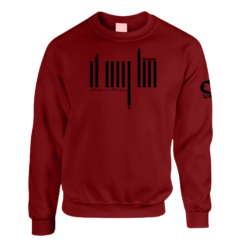 Kids Sweatshirt - Maroon Red (Heavy Fabric)