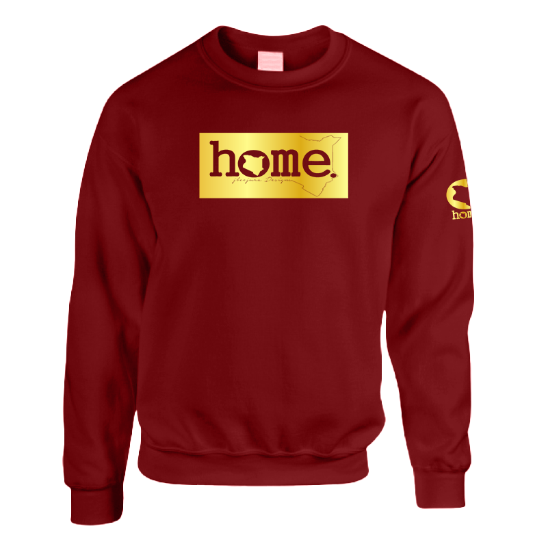 Kids Sweatshirt - Maroon Red (Heavy Fabric)