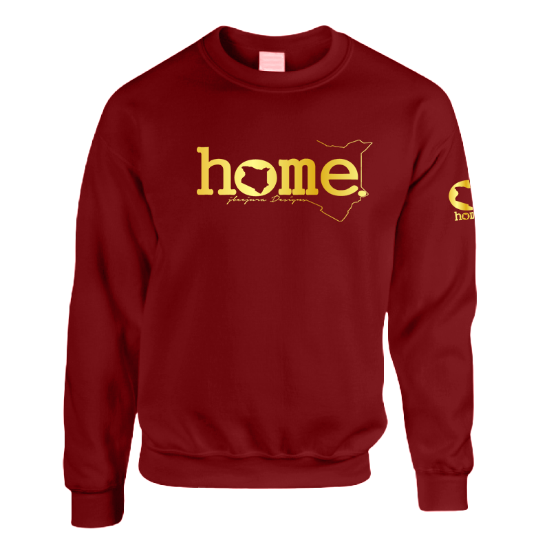 Kids Sweatshirt - Maroon Red (Heavy Fabric)