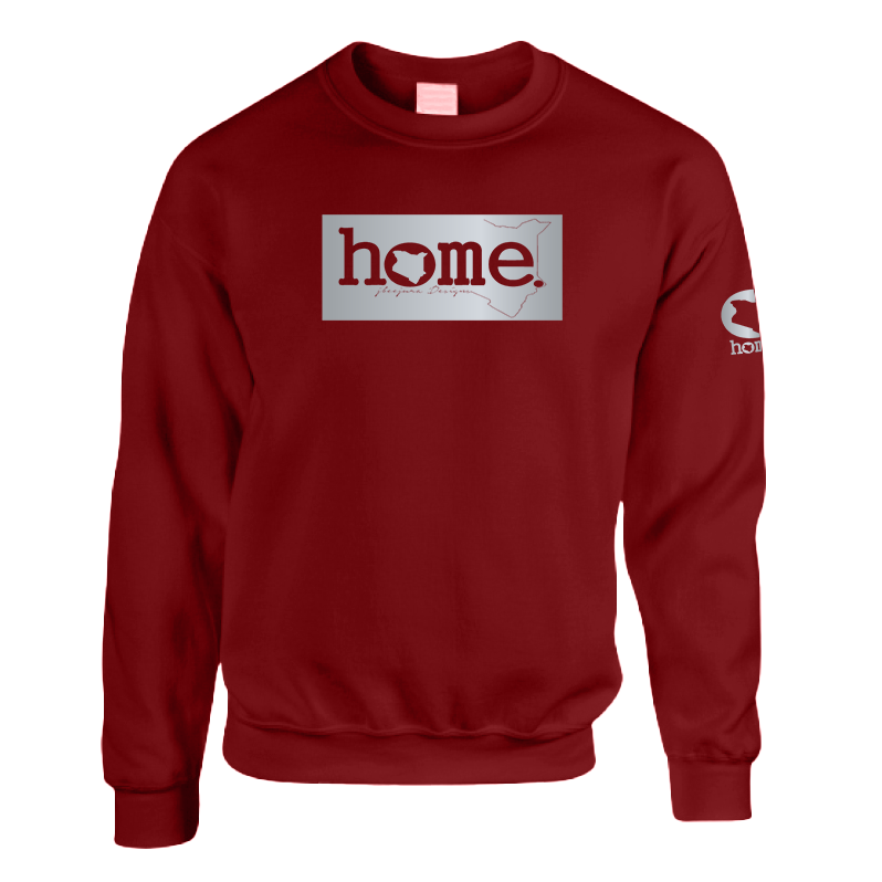 Kids Sweatshirt - Maroon Red (Heavy Fabric)