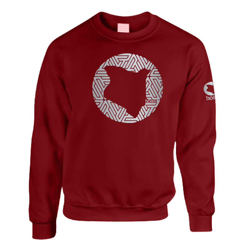 Kids Sweatshirt - Maroon Red (Heavy Fabric)