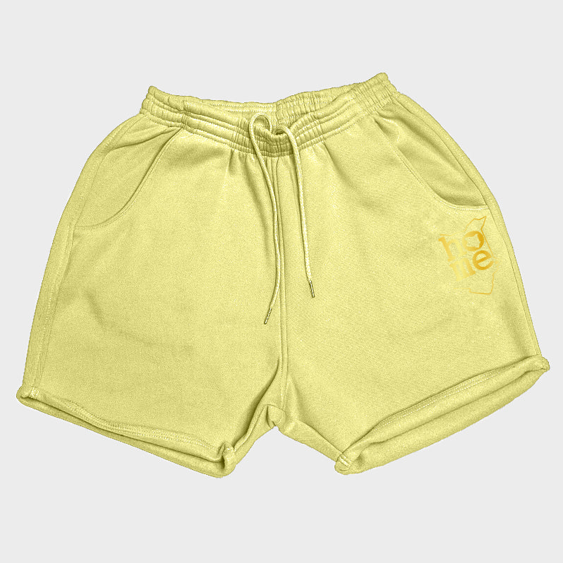 Women's Booty Shorts - Canary Yellow (Heavy Fabric)