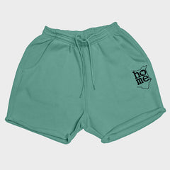 Women's Booty Shorts - Cyan Green (Heavy Fabric)