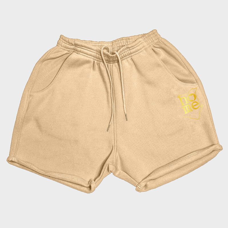 Women's Booty Shorts - Light Brown (Heavy Fabric)