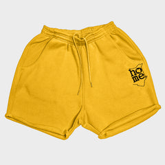 Women's Booty Shorts - Mustard Yellow (Heavy Fabric)