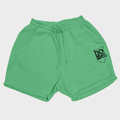 Women's Booty Shorts - Turquoise Green  (Heavy Fabric)
