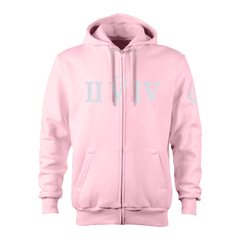 Zip-up Hoodie - Crepe Pink (Heavy Fabric)