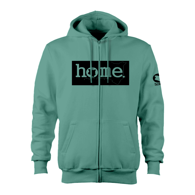 Zip-up Hoodie - Cyan (Heavy Fabric)