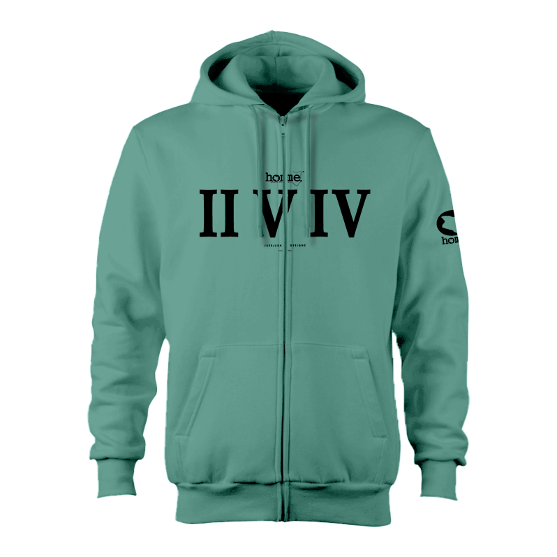 Zip-up Hoodie - Cyan (Heavy Fabric)