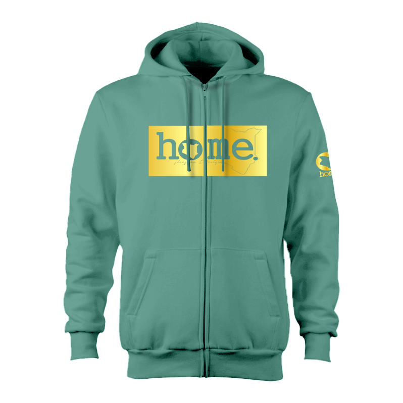 Zip-up Hoodie - Cyan (Heavy Fabric)