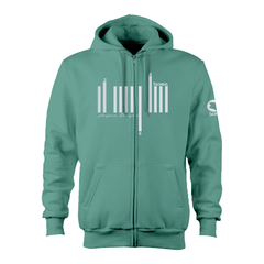 Kids Zip-Up Hoodie  - Cyan (Heavy Fabric)