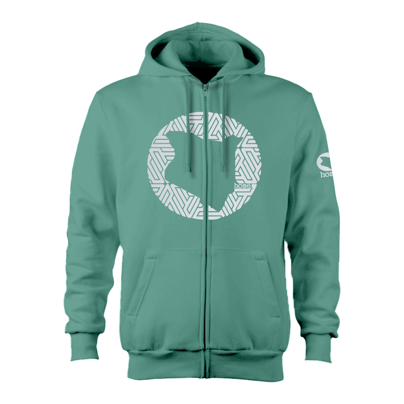 Kids Zip-Up Hoodie  - Cyan (Heavy Fabric)