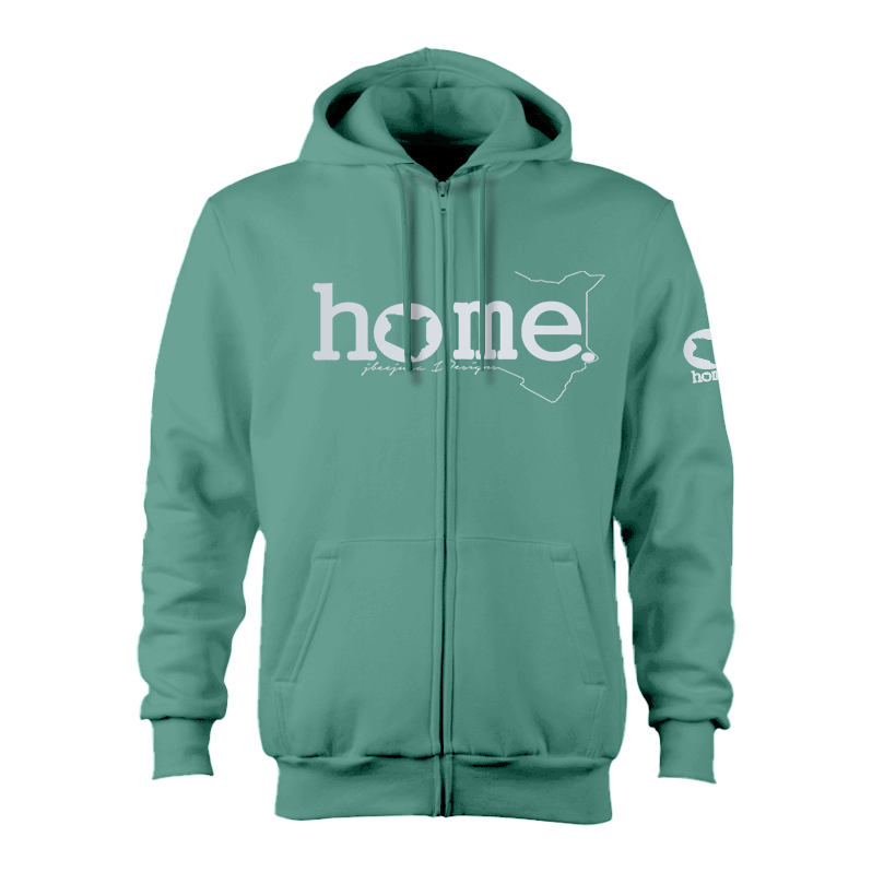 Zip-up Hoodie - Cyan (Heavy Fabric)