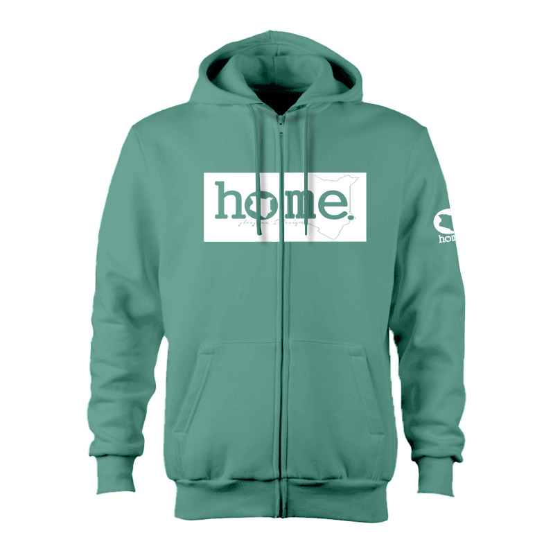 Zip-up Hoodie - Cyan (Heavy Fabric)