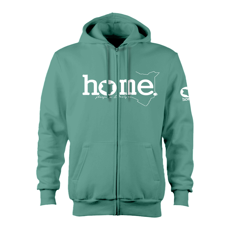 Zip-up Hoodie - Cyan (Heavy Fabric)