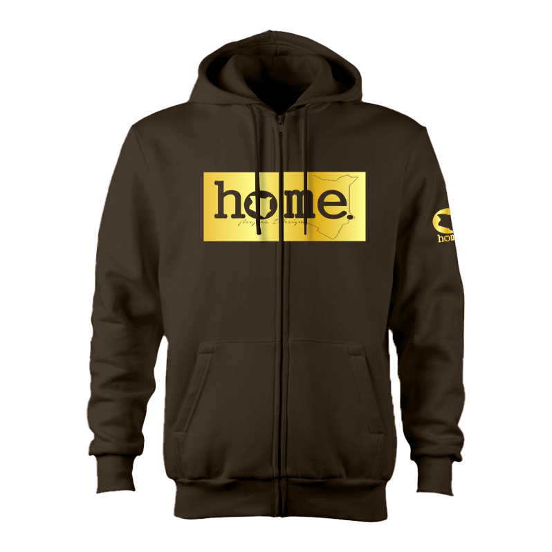 Zip-up Hoodie - Dark Brown (Heavy Fabric)