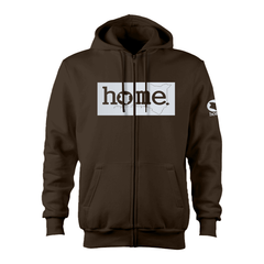 Zip-up Hoodie - Dark Brown (Heavy Fabric)