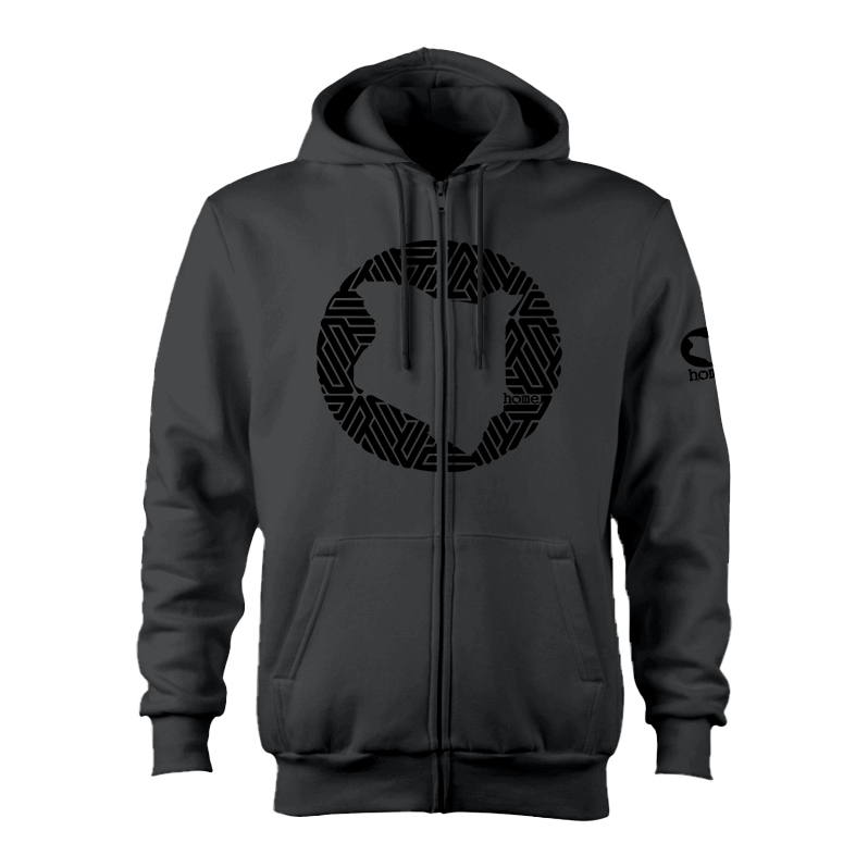 Zip-up Hoodie - Dark Grey (Heavy Fabric)