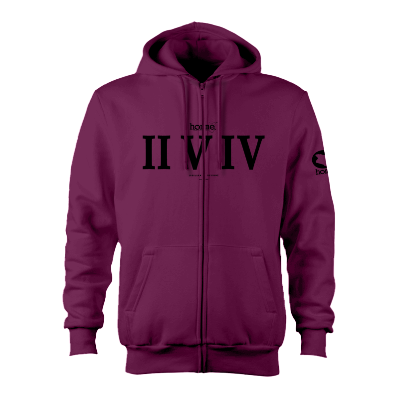 Zip-up Hoodie - Fuchsia(Heavy Fabric)