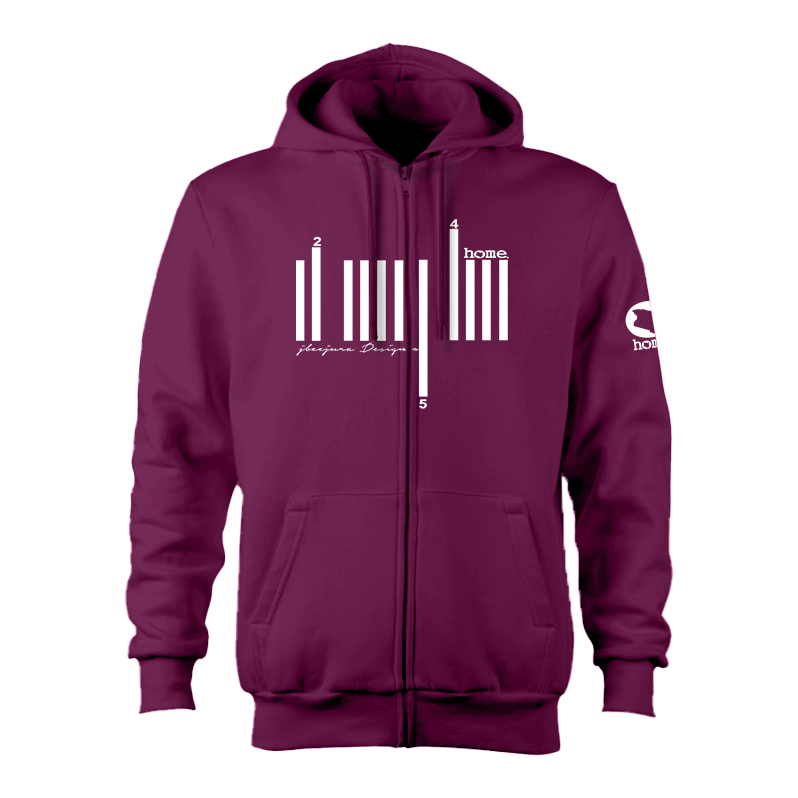 Zip-up Hoodie - Fuchsia(Heavy Fabric)