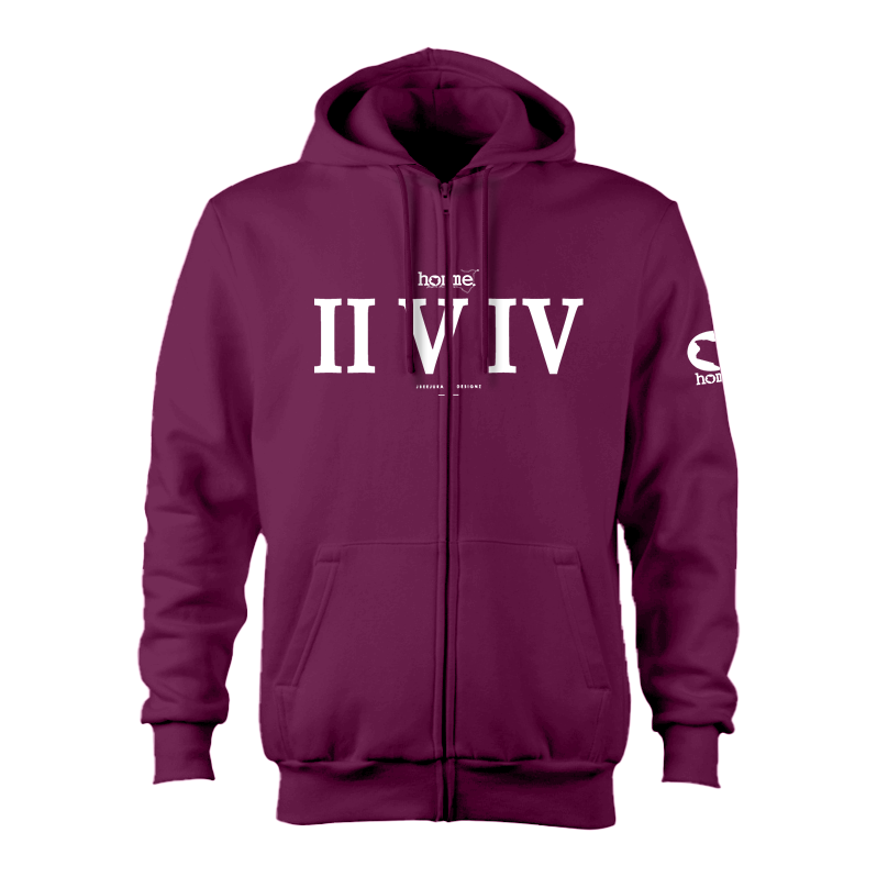 Zip-up Hoodie - Fuchsia(Heavy Fabric)