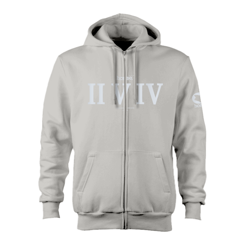 Zip-up Hoodie - Gravel (Heavy Fabric)