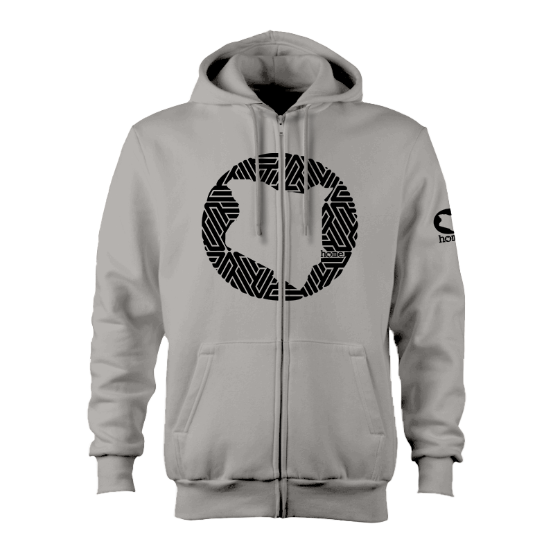 Zip-up Hoodie  - Light Grey (Heavy Fabric)