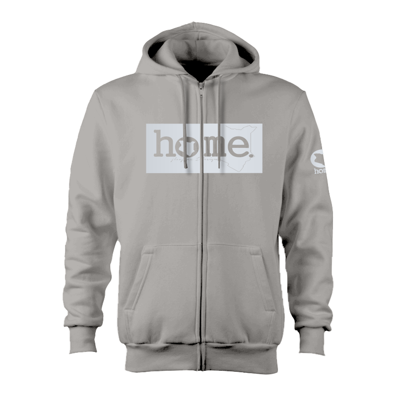 Kids Zip-Up Hoodie  - Light Grey (Heavy Fabric)