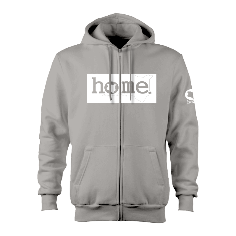 Zip-up Hoodie  - Light Grey (Heavy Fabric)