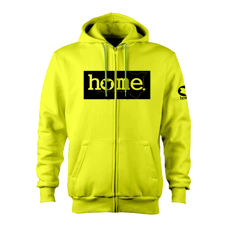 Kids Zip-Up Hoodie  - Lime Green (Heavy Fabric)