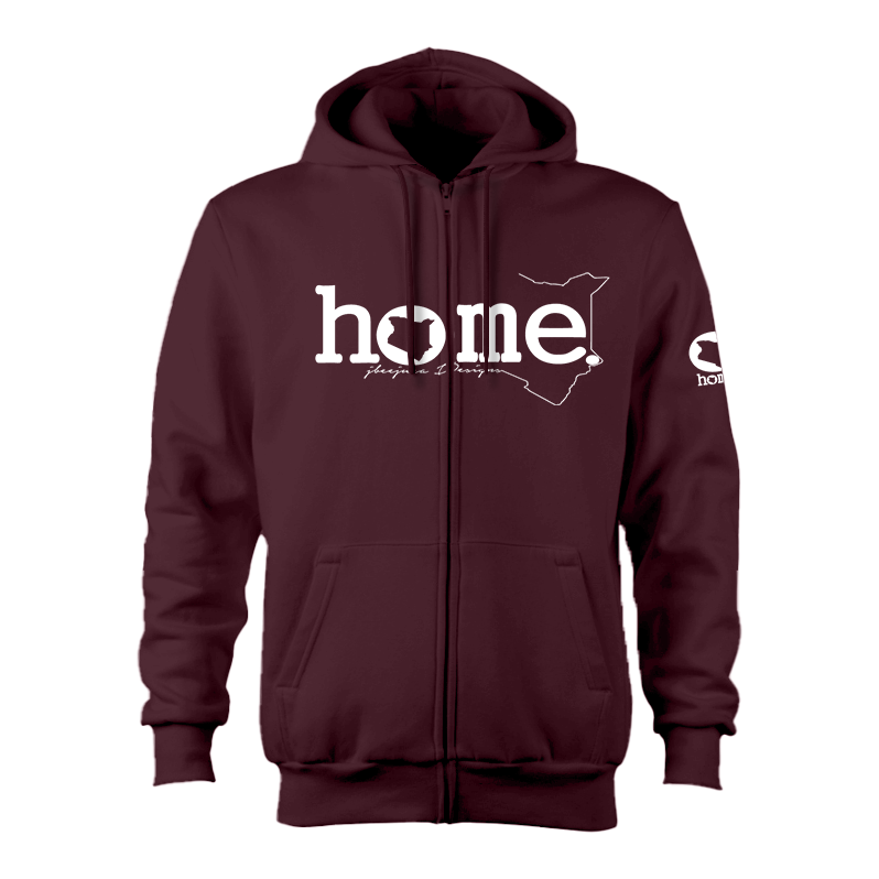 Zip-up Hoodie - Maroon (Heavy Fabric)