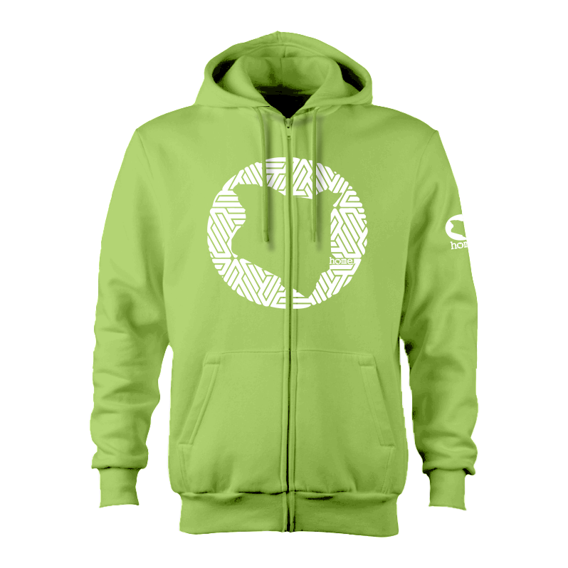 Zip-up Hoodie - Mint Green (Heavy Fabric)