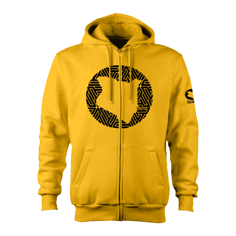 Zip-up Hoodie  - Mustard Yellow (Heavy Fabric)