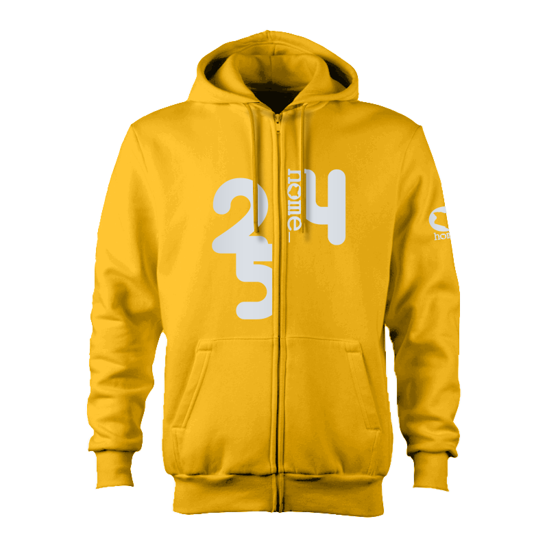 Zip-up Hoodie  - Mustard Yellow (Heavy Fabric)